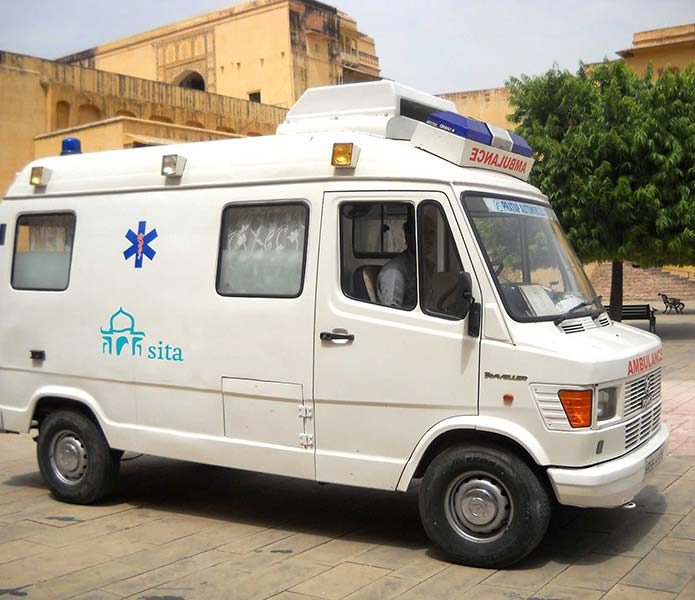 Ambulance at Amber Fort