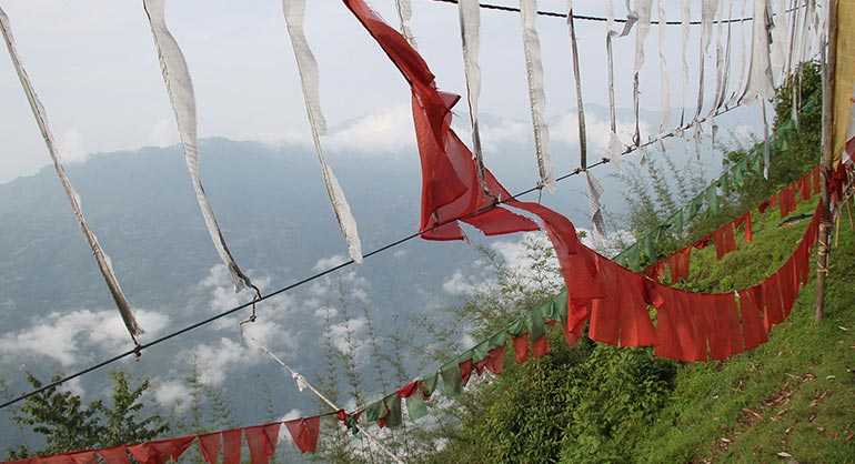 Hoist a Prayer Flag for good luck and happiness
