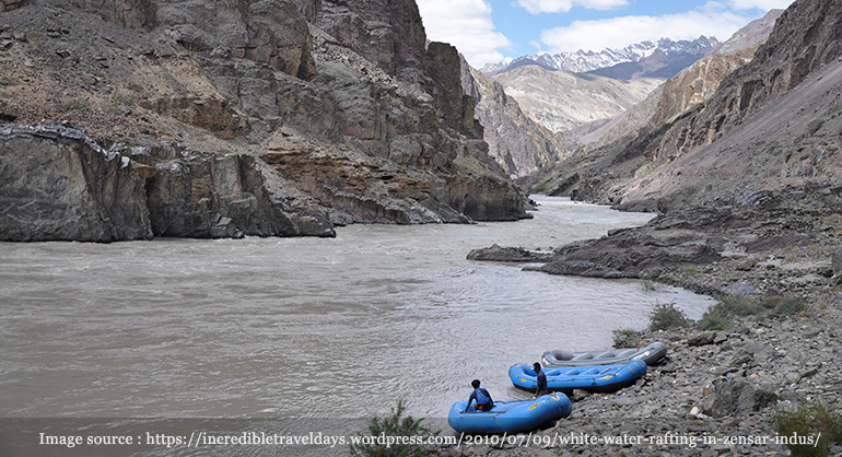 White water rafting in Zanskar