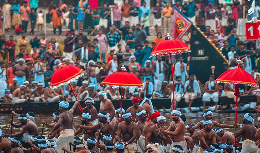 Carrera de barcos en Kerala