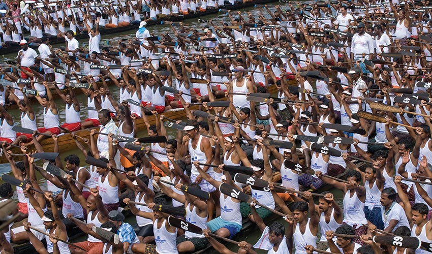 Bootsrennen in Kerala